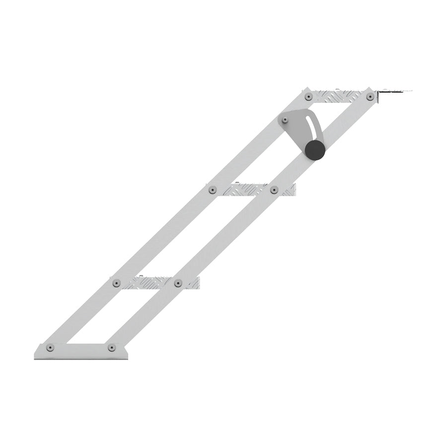 Foldbar Aluminiums trappe - 3 trin